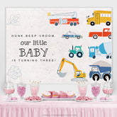 Unser Wenig Baby Ist Drehen Drei Geburtstag Hintergrund